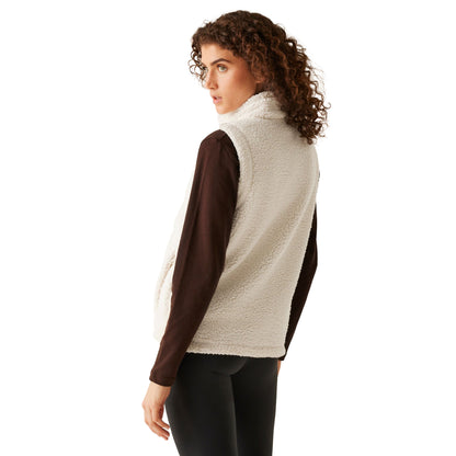 Light Vanilla - Lifestyle - Regatta Womens-Ladies Calmry Borg Fleece Lined Gilet