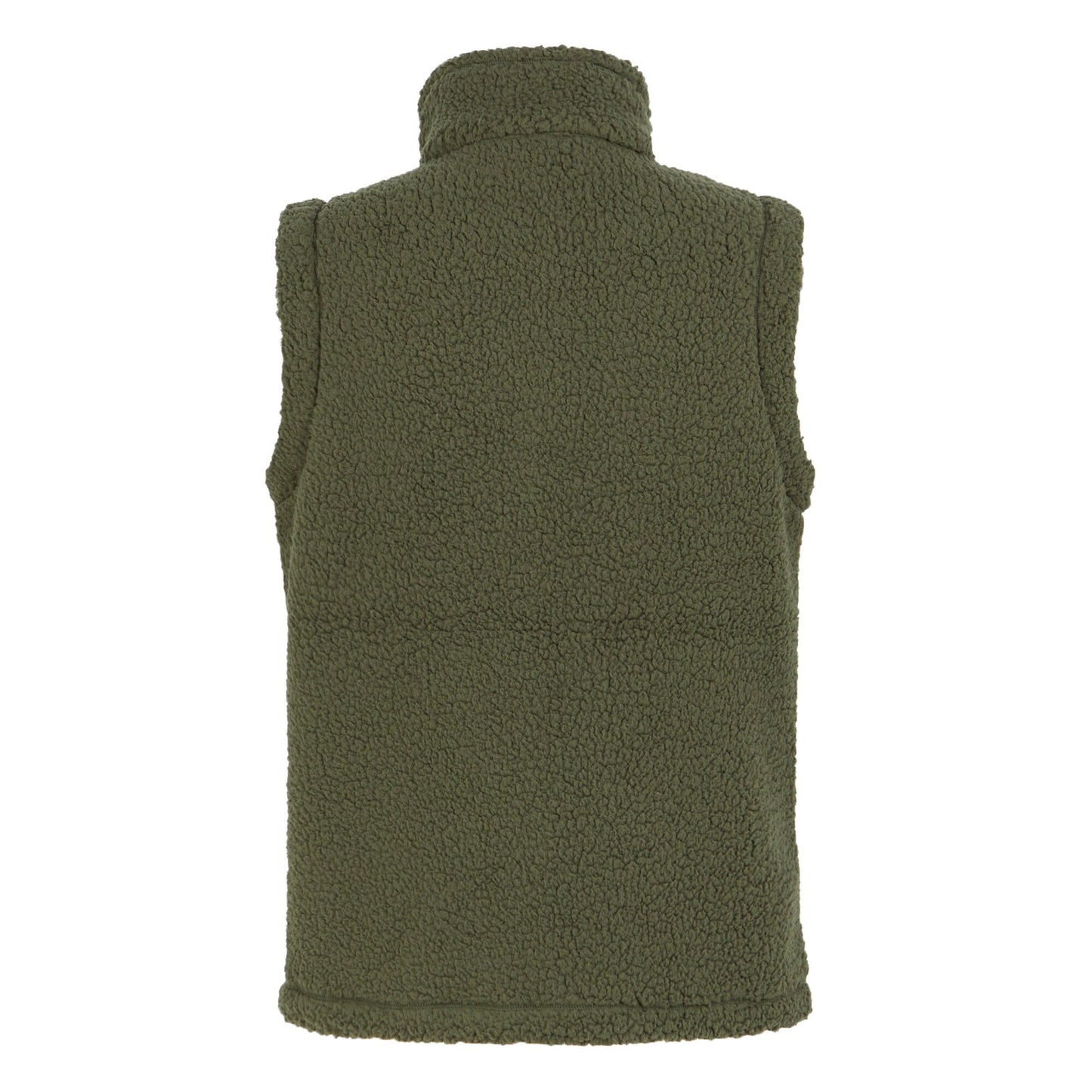 Dark Khaki - Back - Regatta Womens-Ladies Calmry Borg Fleece Lined Gilet