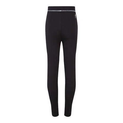 Black - Close up - Dare 2B Childrens-Kids Pow II Plain Base Layer Set