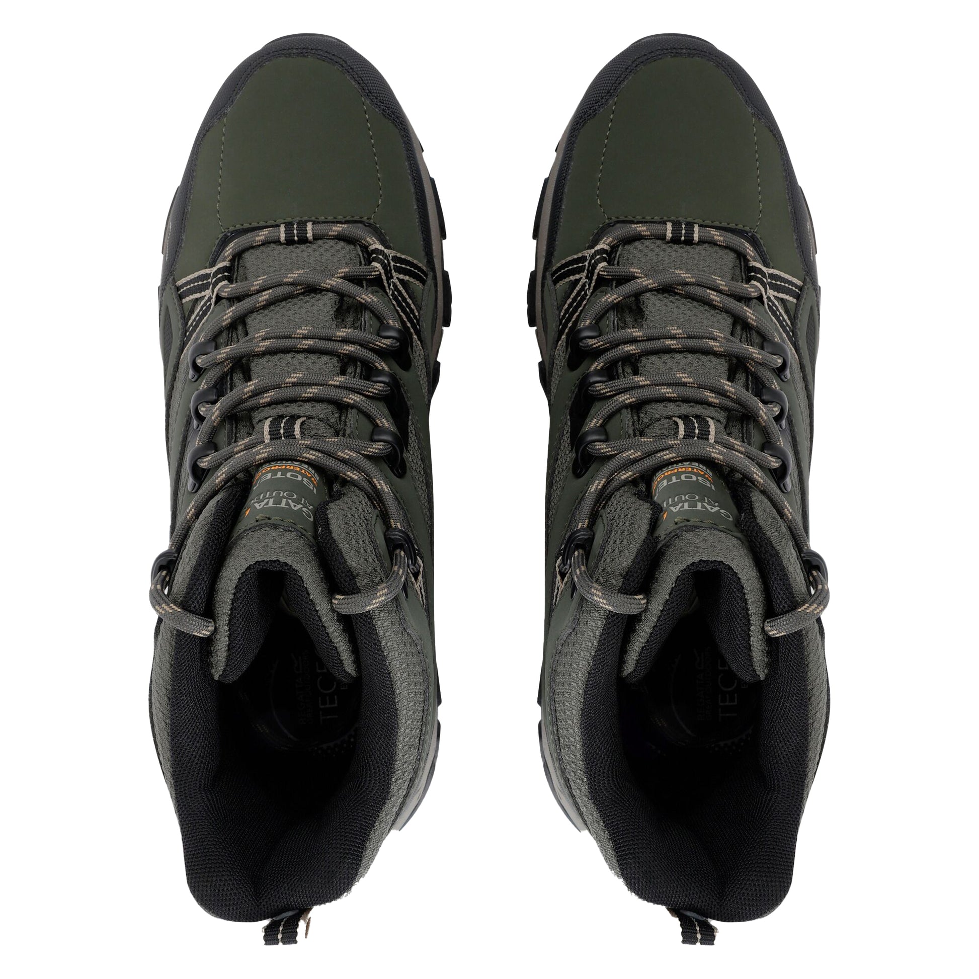 Dark Khaki-Gold Sand - Close up - Regatta Mens Holcombe III Walking Boots