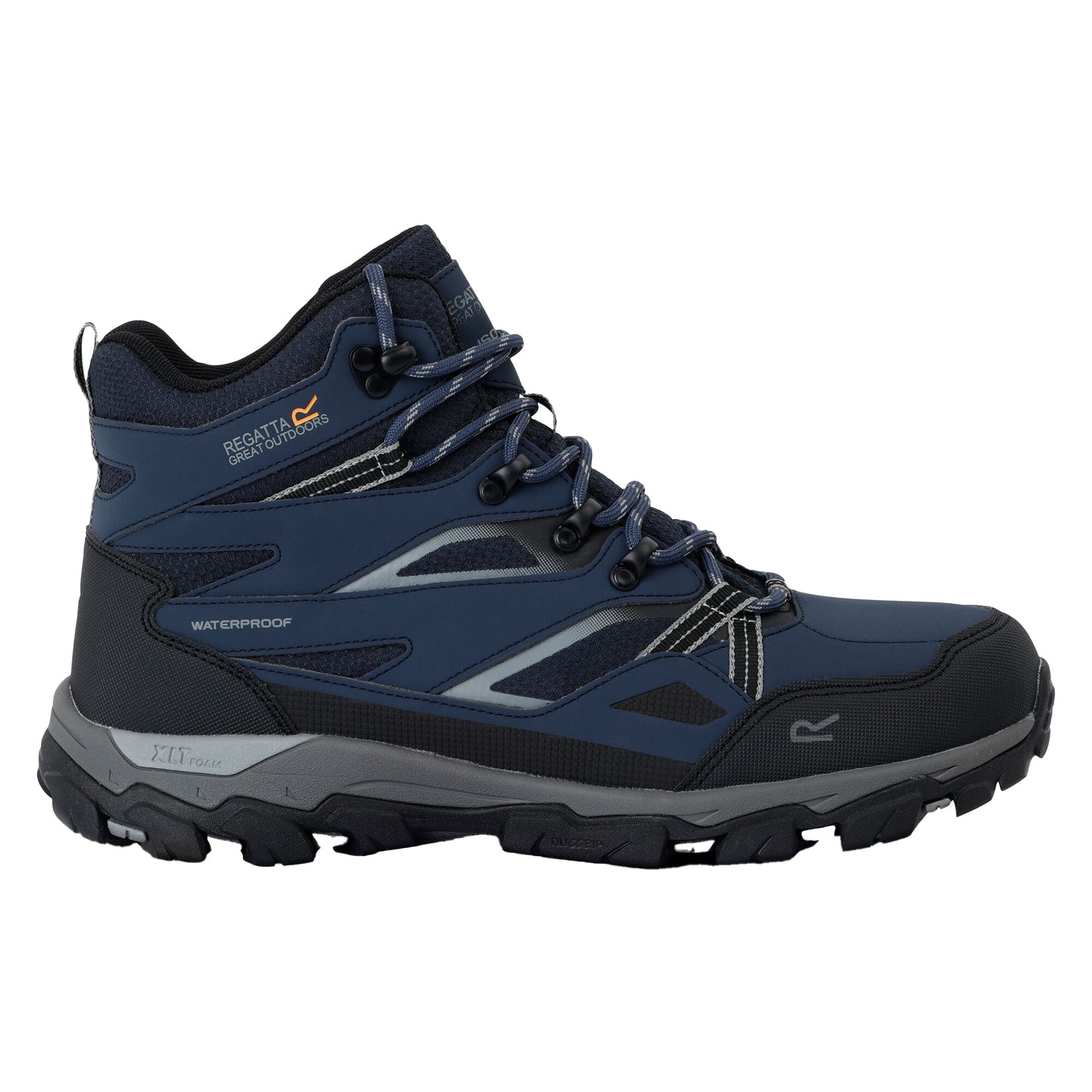 Navy-Dark Steel - Lifestyle - Regatta Mens Holcombe III Walking Boots