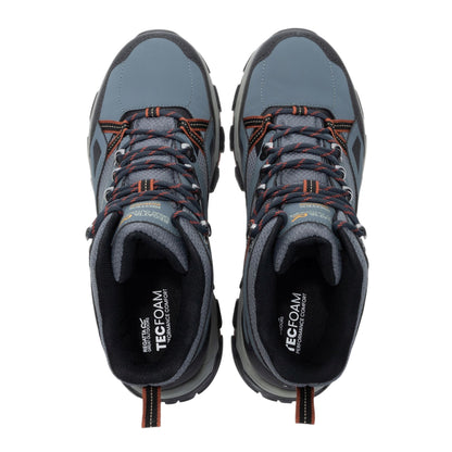 Dark Storm-Brick - Lifestyle - Regatta Mens Holcombe III Walking Boots