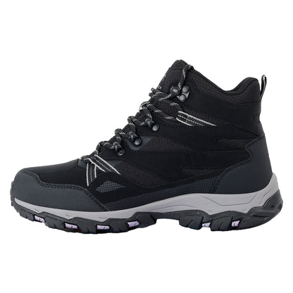 Black-Purple Sage - Back - Regatta Womens-Ladies Holcombe III Walking Boots