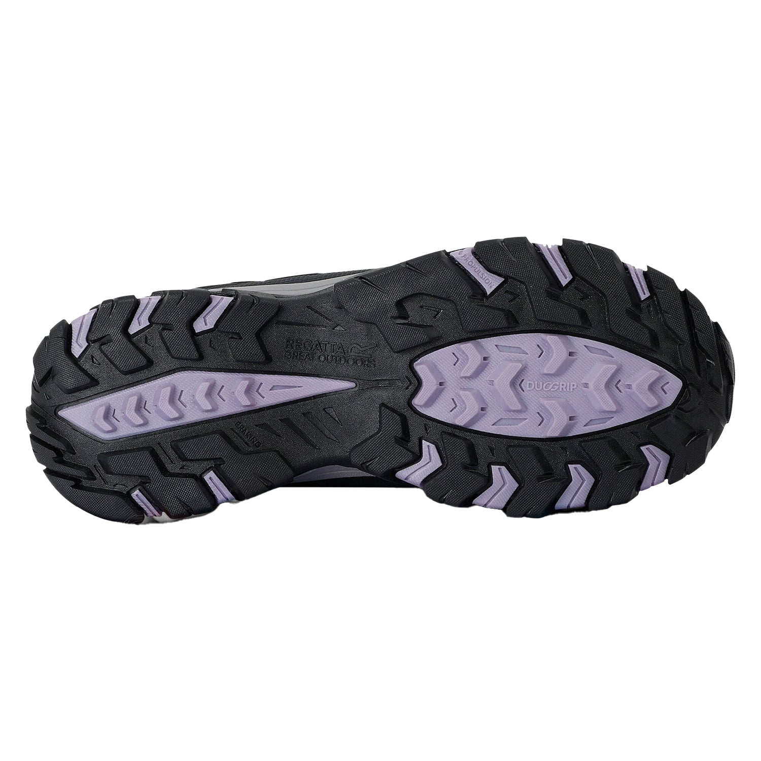 Black-Purple Sage - Close up - Regatta Womens-Ladies Holcombe III Walking Boots