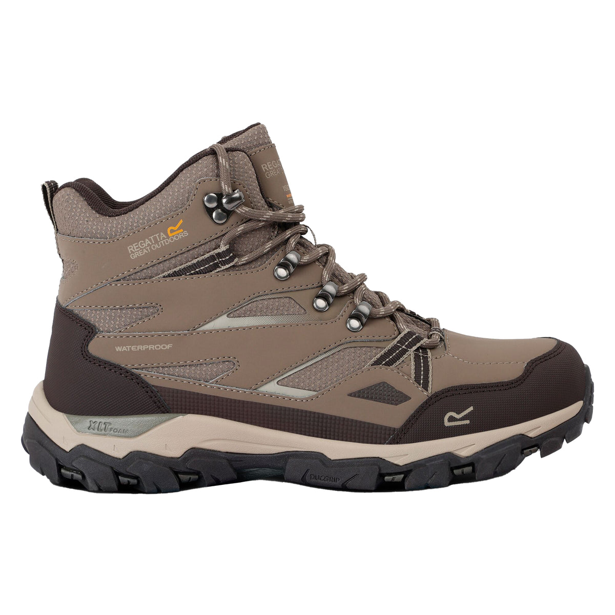 Walnut-White Pepper - Lifestyle - Regatta Womens-Ladies Holcombe III Walking Boots