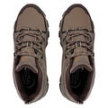 Walnut-White Pepper - Pack Shot - Regatta Womens-Ladies Holcombe III Low Walking Shoes