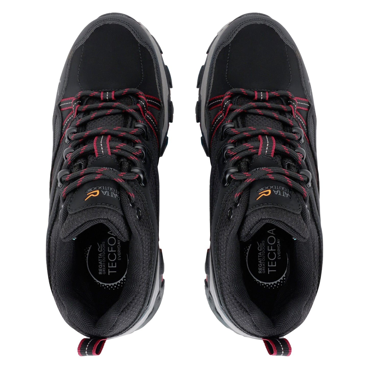 Black-Beaujolais - Close up - Regatta Womens-Ladies Holcombe III Low Walking Shoes