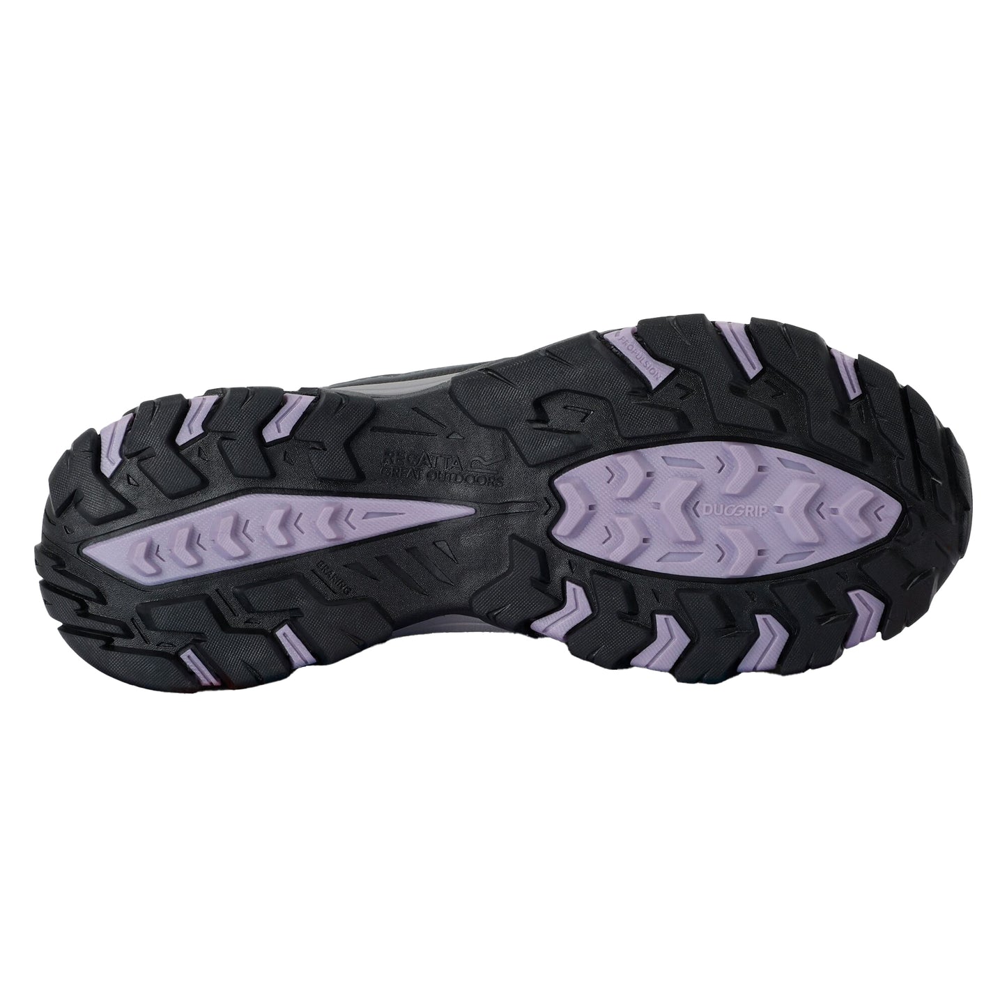 Briar-Wisteria - Side - Regatta Womens-Ladies Holcombe III Low Walking Shoes