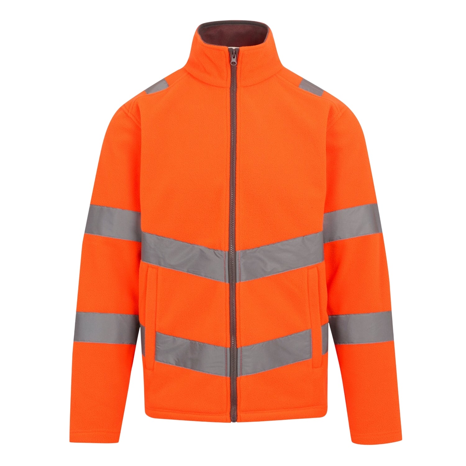 Orange - Front - Regatta Professional Unisex Adult High-Vis Fleece Jacket