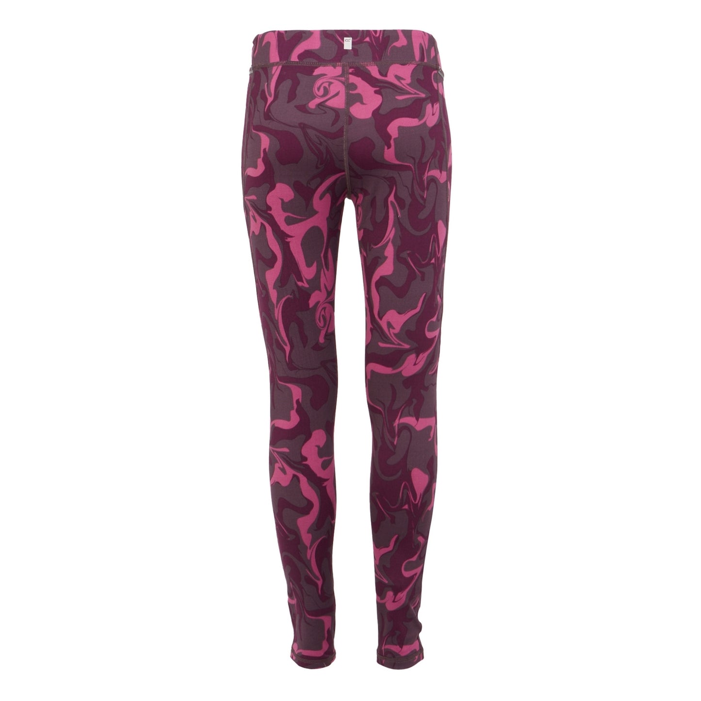 Deep Plum - Back - Regatta Childrens-Kids Barlia Marble Winter Leggings