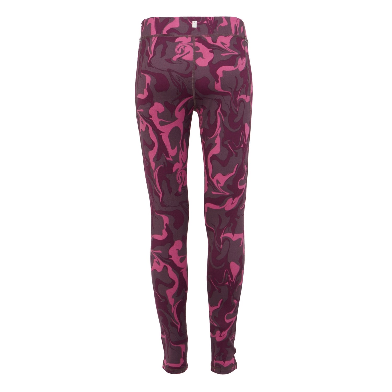 Deep Plum - Back - Regatta Childrens-Kids Barlia Marble Winter Leggings