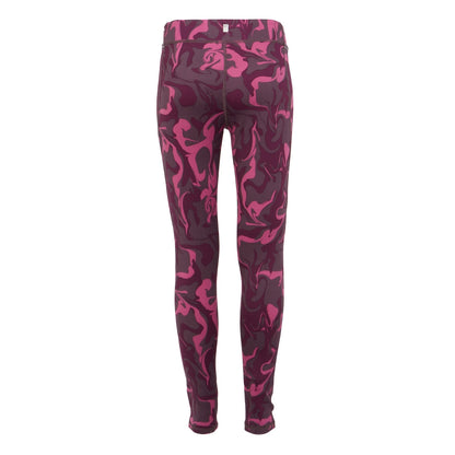 Deep Plum - Back - Regatta Childrens-Kids Barlia Marble Winter Leggings