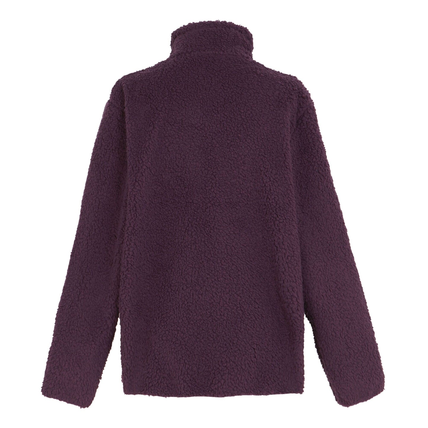 Deep Plum - Back - Regatta Womens-Ladies Ria Fluffy Full Zip Fleece Jacket