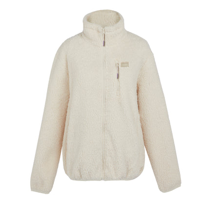 Light Vanilla - Front - Regatta Womens-Ladies Ria Fluffy Full Zip Fleece Jacket