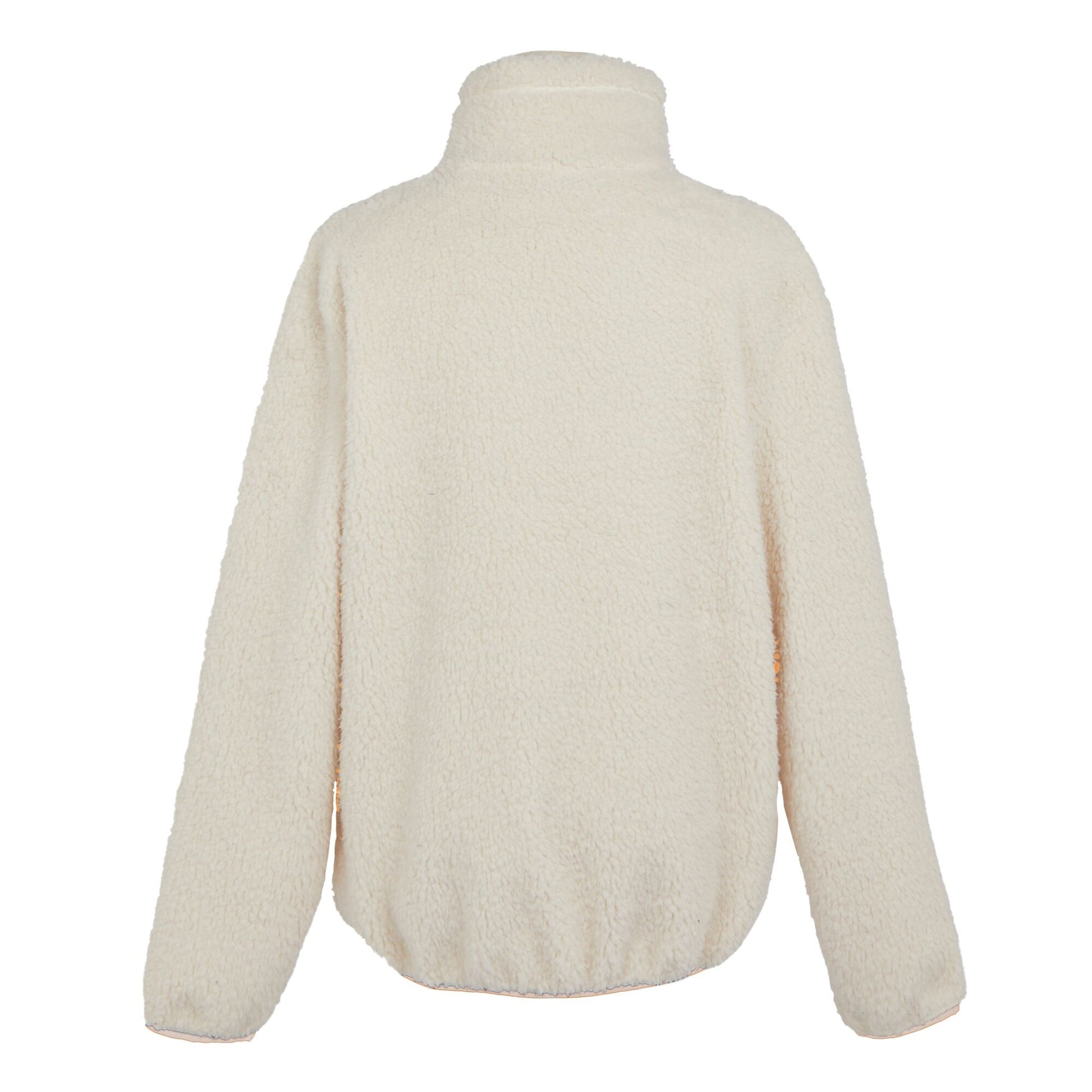 Light Vanilla - Back - Regatta Womens-Ladies Ria Fluffy Full Zip Fleece Jacket