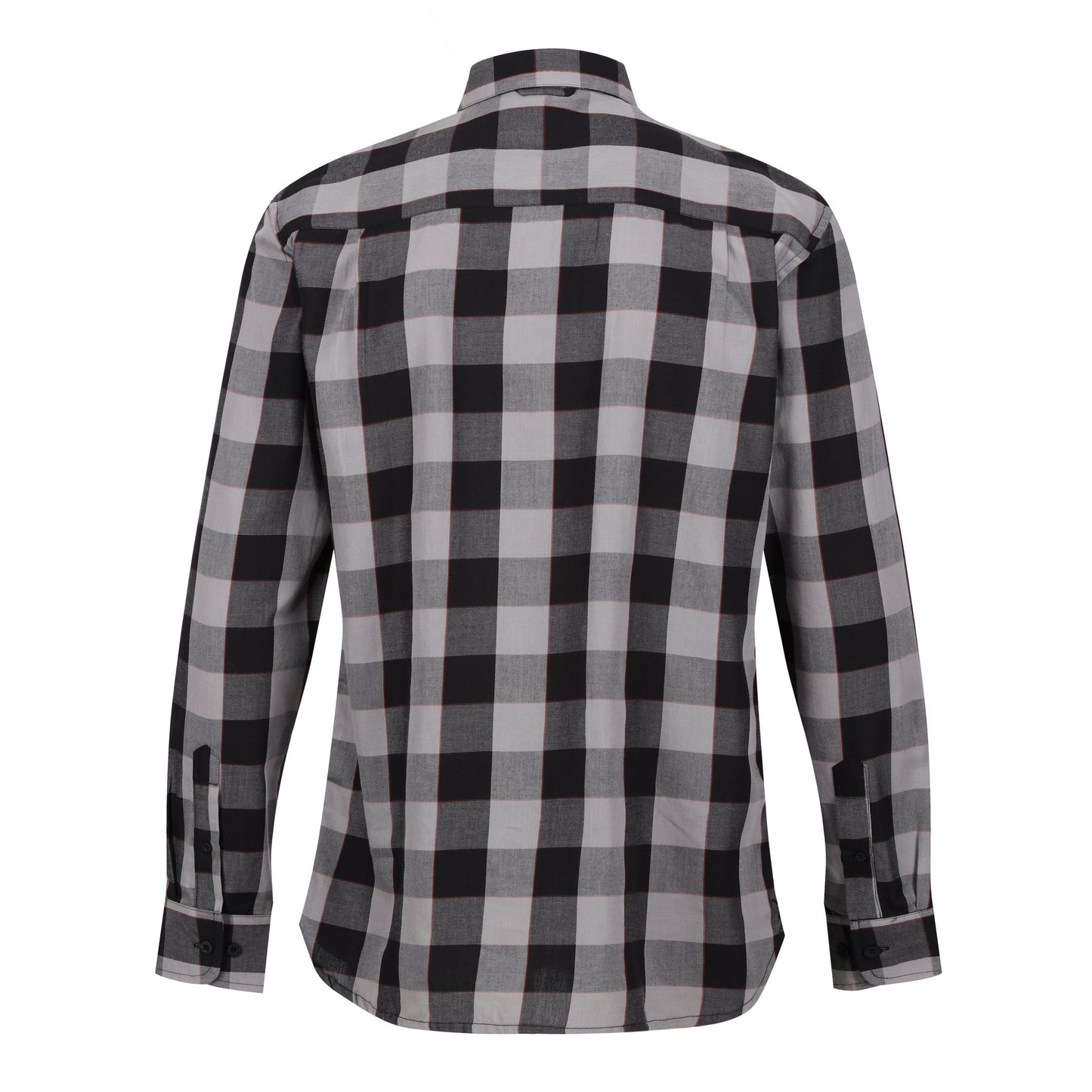 Black-Dark Grey - Back - Regatta Mens Lance Bold Check Shirt