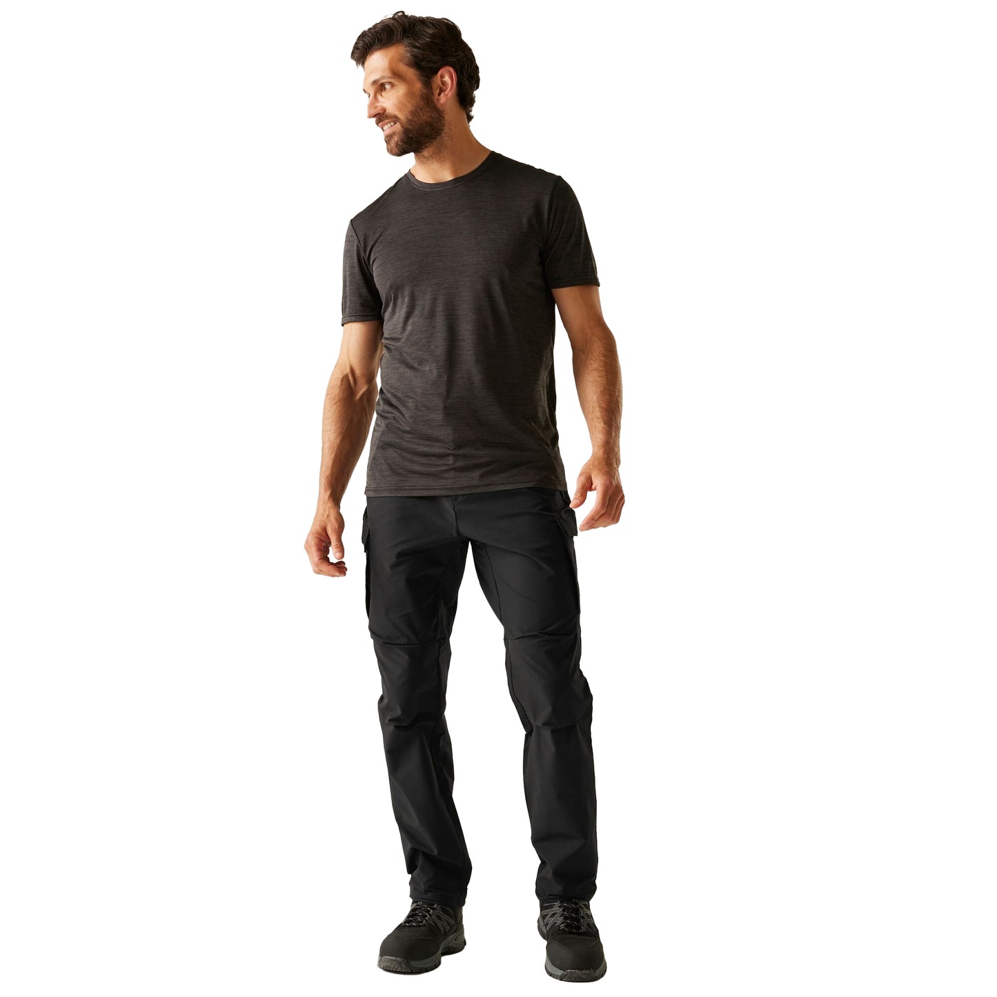 Black - Lifestyle - Regatta Mens Questra Cargo Trousers