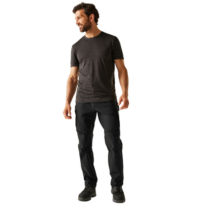 Black - Lifestyle - Regatta Mens Questra Cargo Trousers