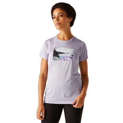 Wisteria Marl - Lifestyle - Regatta Womens-Ladies Fingal IX Landscape T-Shirt