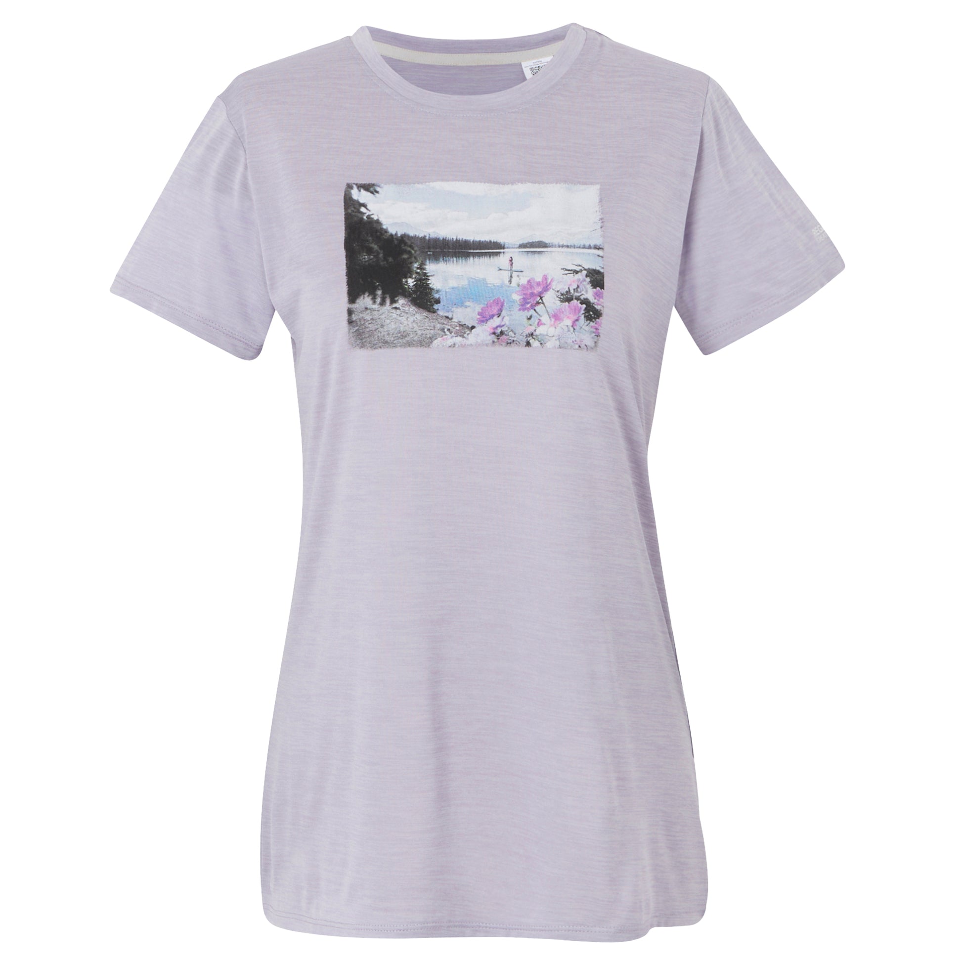Wisteria Marl - Front - Regatta Womens-Ladies Fingal IX Landscape T-Shirt
