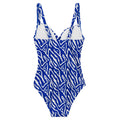 Brightest Blue - Back - Regatta Womens-Ladies Sakari Abstract One Piece Swimsuit