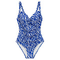 Brightest Blue - Front - Regatta Womens-Ladies Sakari Abstract One Piece Swimsuit