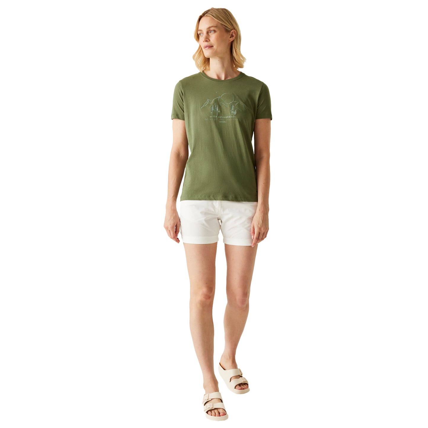 Green - Lifestyle - Regatta Womens-Ladies Filandra VX Wild Adventures T-Shirt