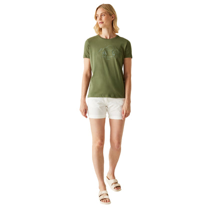 Green - Lifestyle - Regatta Womens-Ladies Filandra VX Wild Adventures T-Shirt
