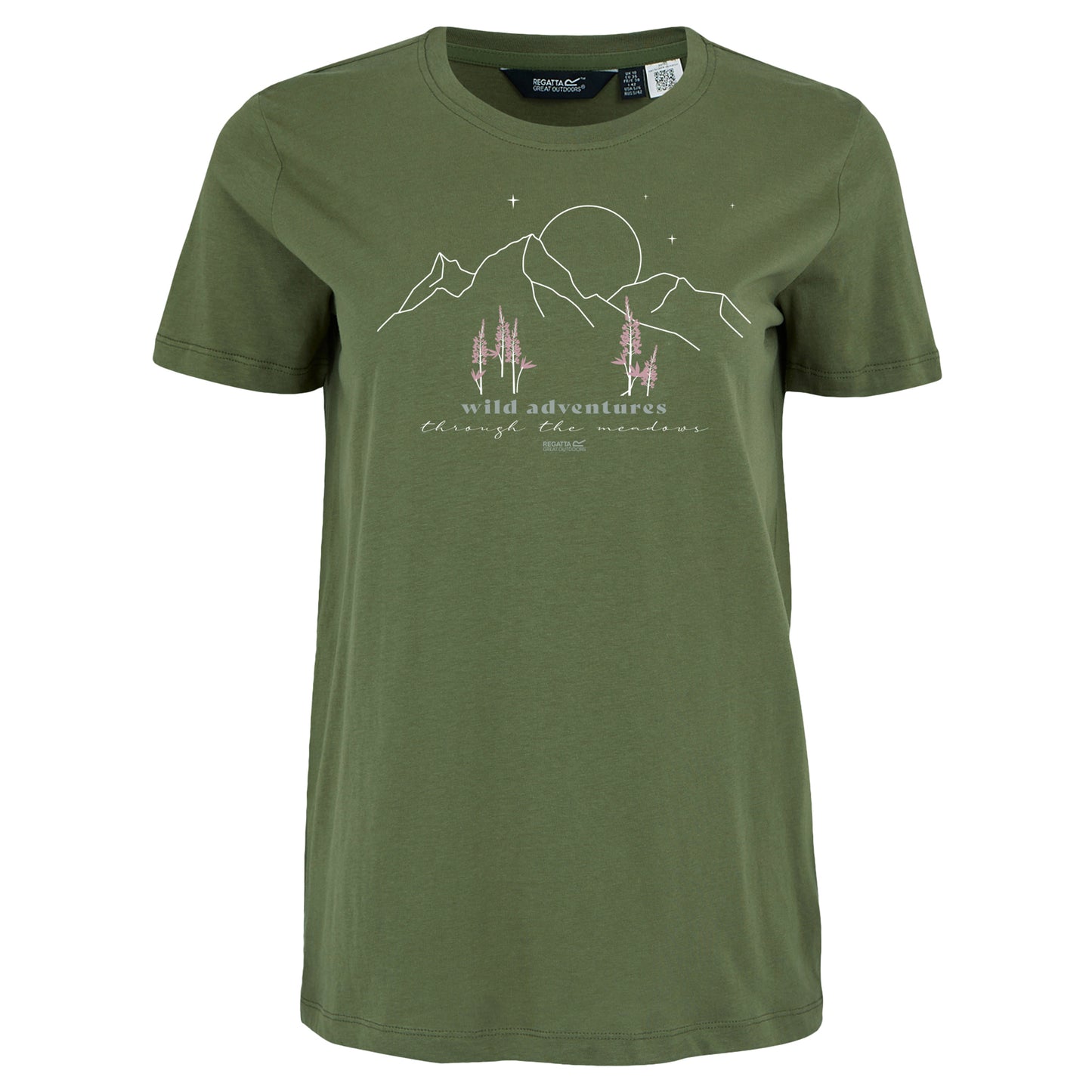 Green - Front - Regatta Womens-Ladies Filandra VX Wild Adventures T-Shirt