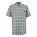 Glacier-Stormy Weather-Fox - Front - Regatta Mens Begarno Checked Short-Sleeved Shirt