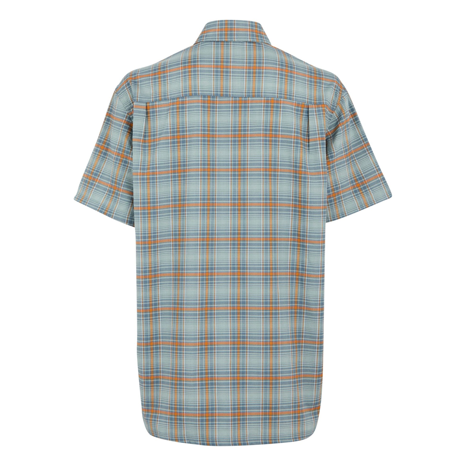 Glacier - Back - Regatta Mens Begarno Checked Short-Sleeved Shirt