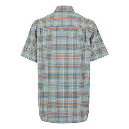 Glacier - Back - Regatta Mens Begarno Checked Short-Sleeved Shirt