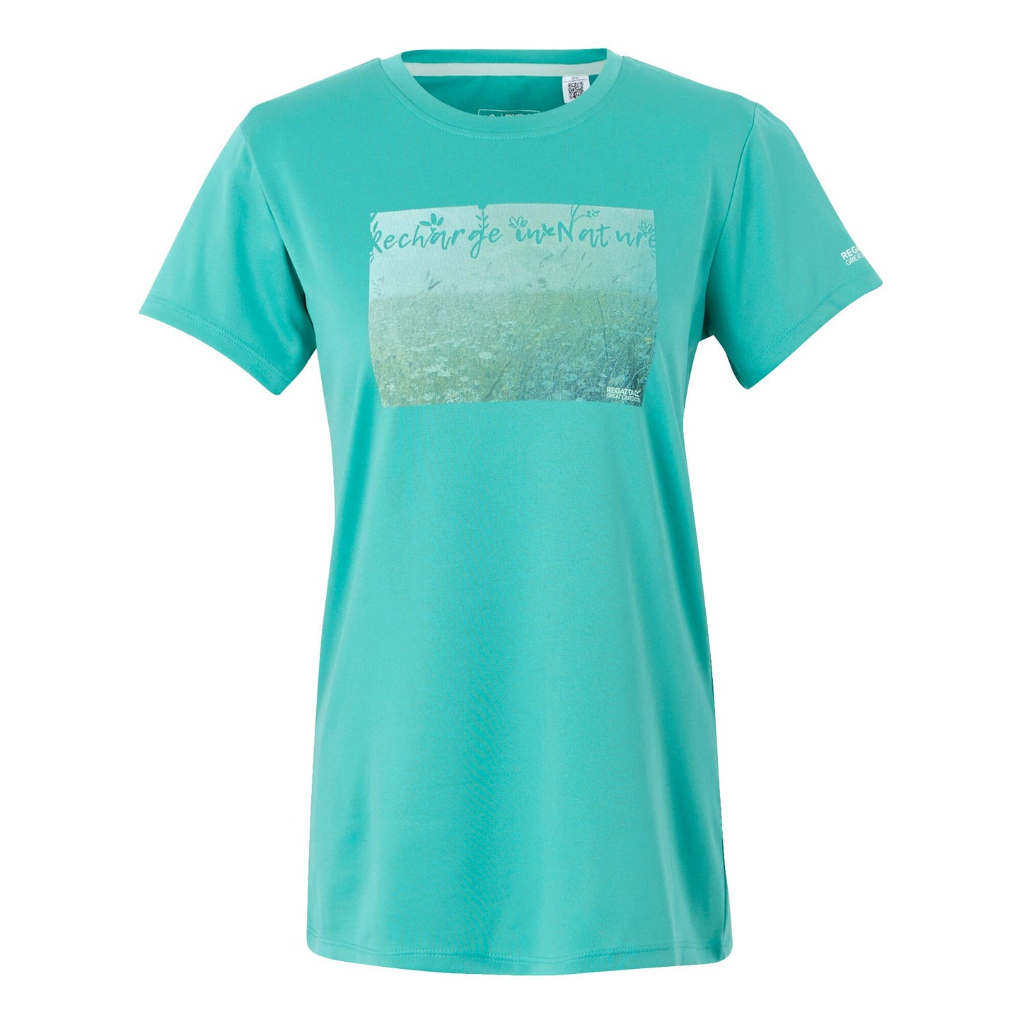 Turquoise - Front - Regatta Womens-Ladies Fingal IX Grass T-Shirt