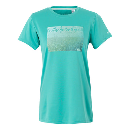Turquoise - Front - Regatta Womens-Ladies Fingal IX Grass T-Shirt