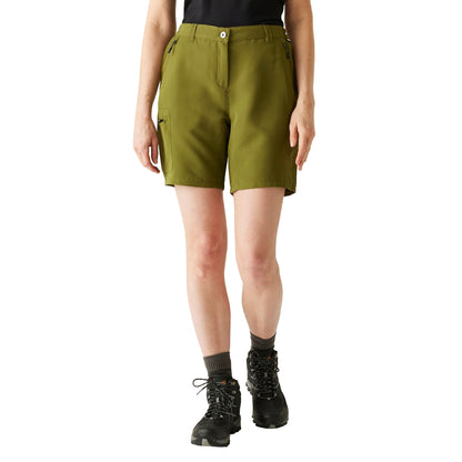 Nephrite Green - Lifestyle - Regatta Womens-Ladies Chaska III Walking Shorts