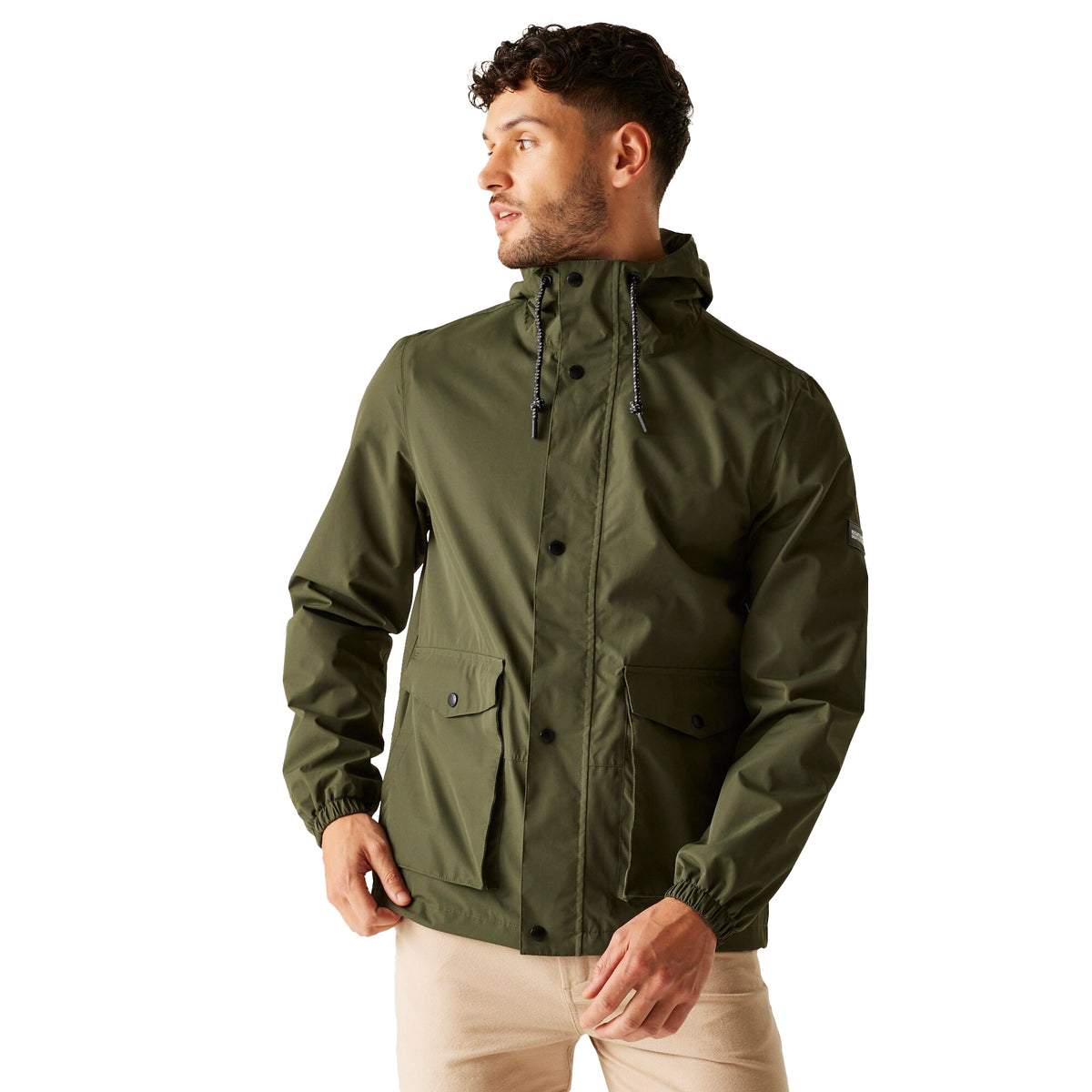 Dark Khaki - Lifestyle - Regatta Mens Bayano II Waterproof Jacket