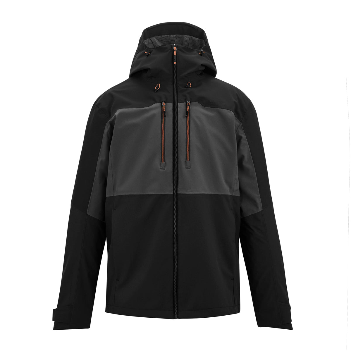 Ash-Black - Front - Regatta Mens Maland II Waterproof Jacket