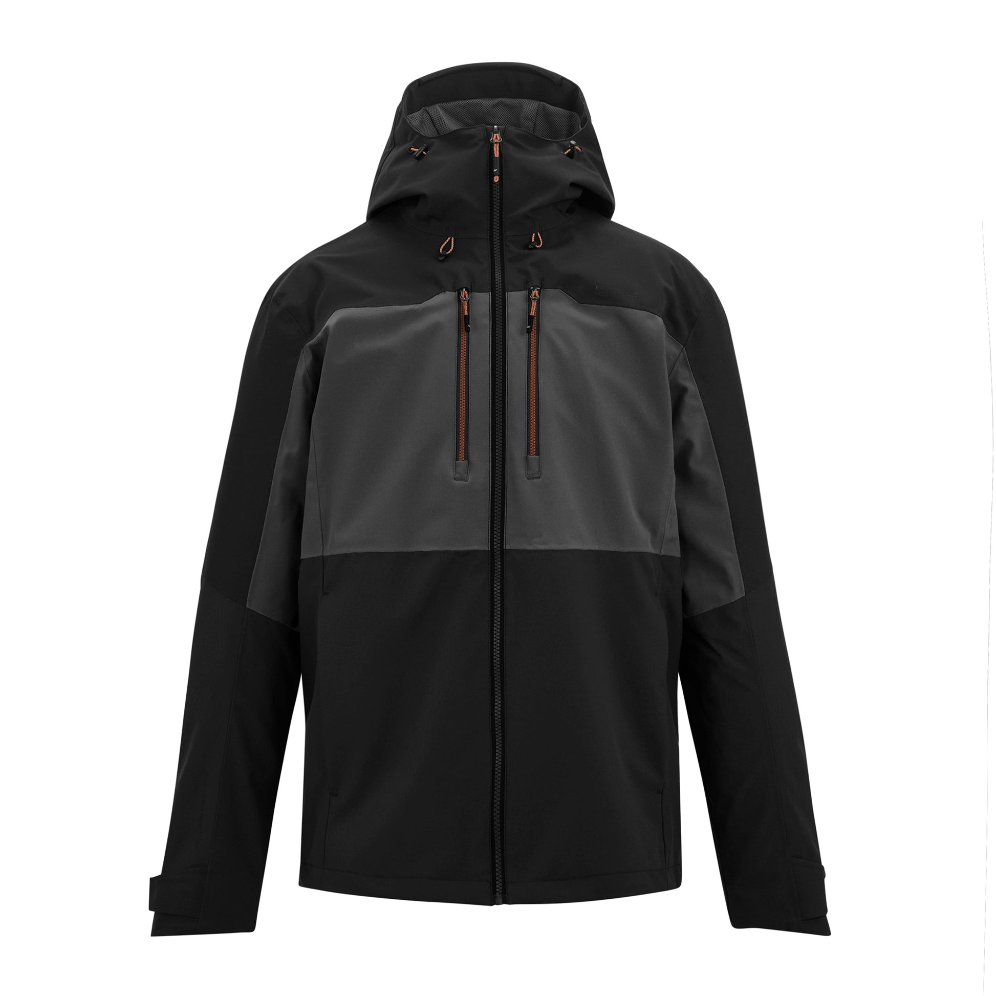 Ash-Black - Front - Regatta Mens Maland II Waterproof Jacket