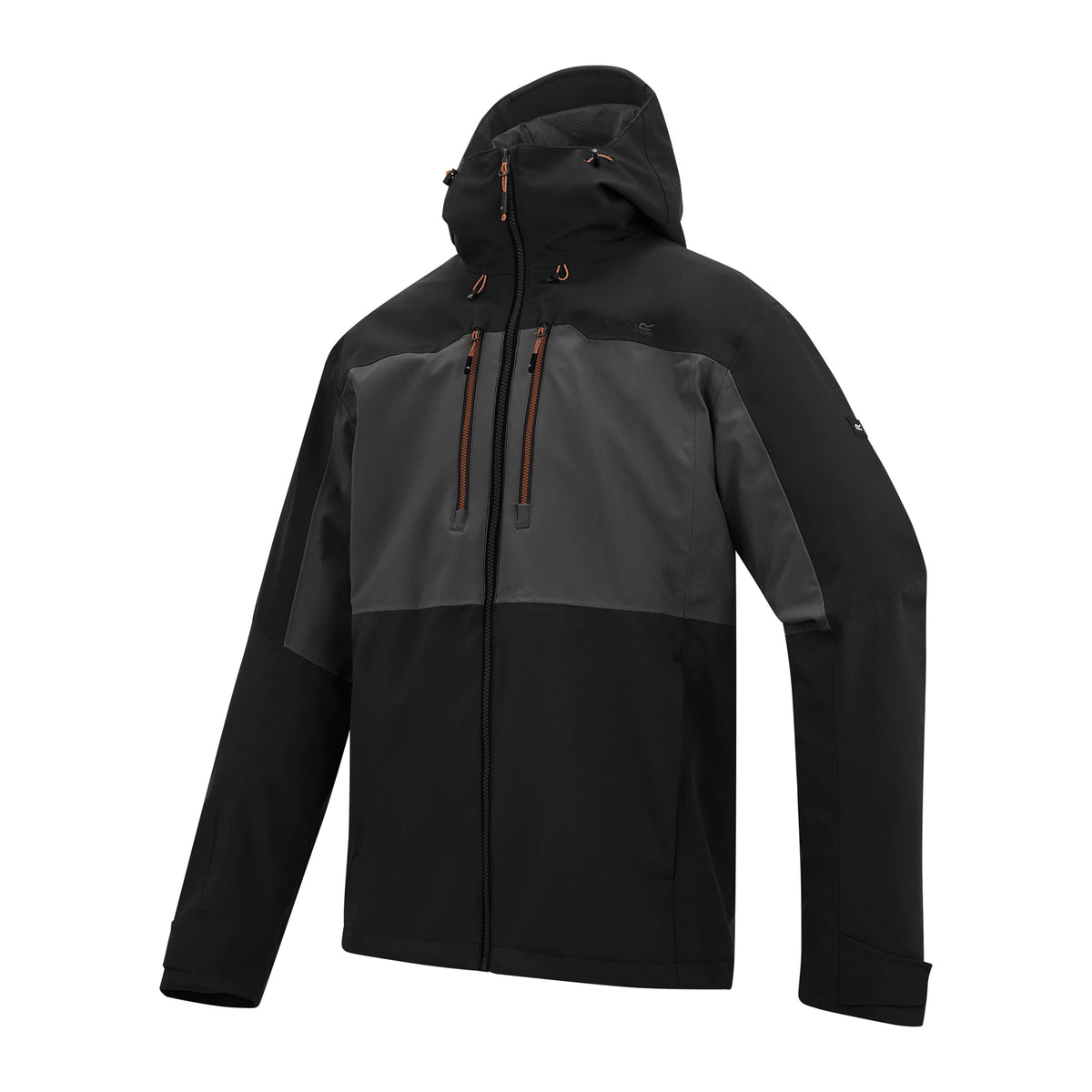 Ash-Black - Side - Regatta Mens Maland II Waterproof Jacket