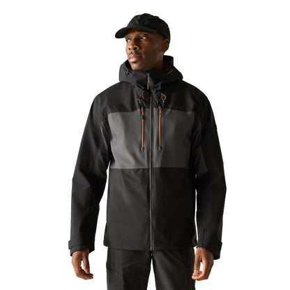 Ash-Black - Lifestyle - Regatta Mens Maland II Waterproof Jacket