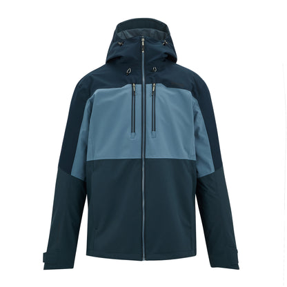 China Blue-Navy-Night Sky - Front - Regatta Mens Maland II Waterproof Jacket