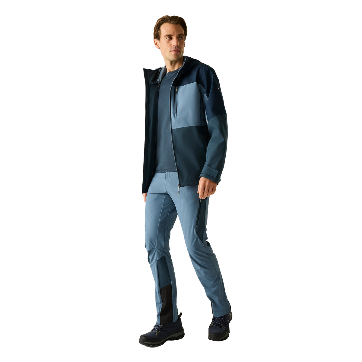 China Blue-Navy-Night Sky - Pack Shot - Regatta Mens Maland II Waterproof Jacket
