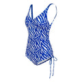 Brightest Blue - Side - Regatta Womens-Ladies Alinae Abstract One Piece Swimsuit