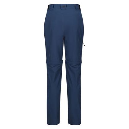 Moonlight Denim - Back - Regatta Mens Travel Light Zip-Off Trousers
