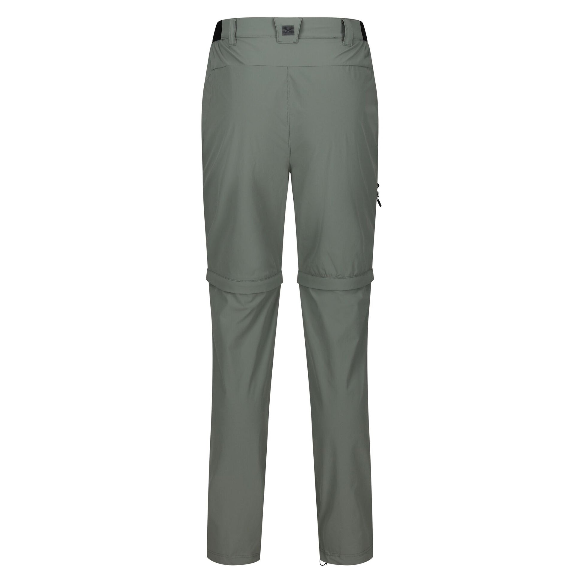 Agave Green - Back - Regatta Mens Travel Light Zip-Off Trousers