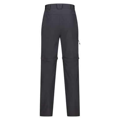 Ash - Back - Regatta Mens Travel Light Zip-Off Trousers