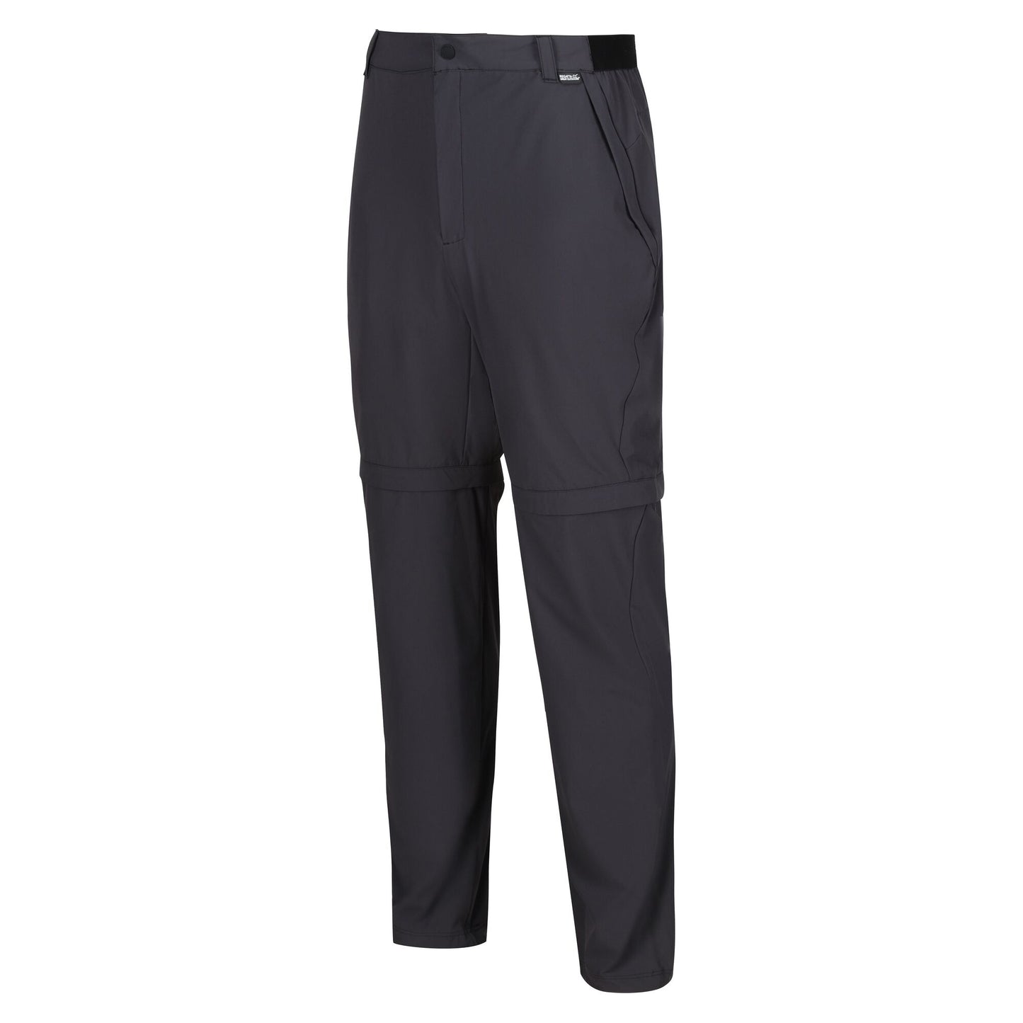 Ash - Side - Regatta Mens Travel Light Zip-Off Trousers