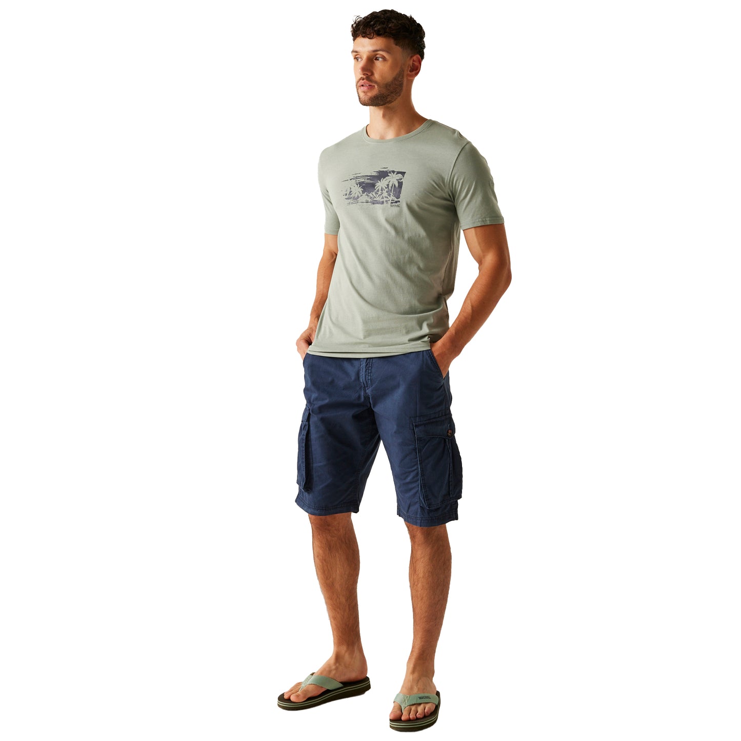 Glacier - Side - Regatta Mens Cline IX Beach T-Shirt