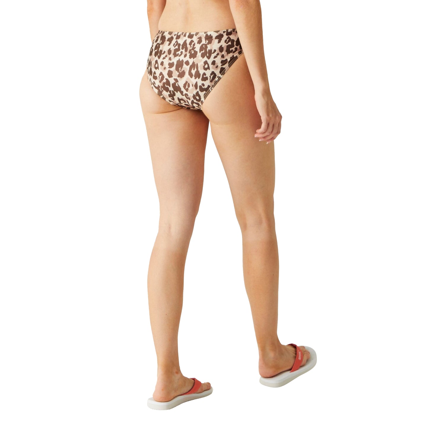 Natural - Lifestyle - Regatta Womens-Ladies Aceana Leopard Print Bikini Bottoms
