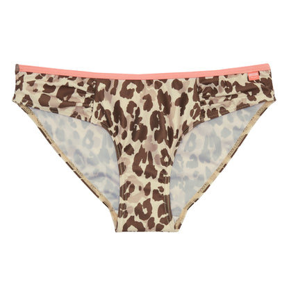 Natural - Front - Regatta Womens-Ladies Aceana Leopard Print Bikini Bottoms
